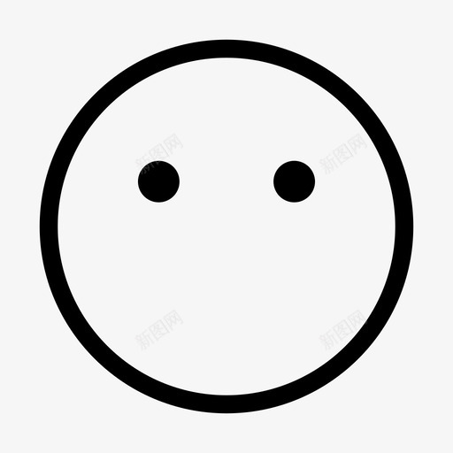 没有嘴表情符号情绪图标svg_新图网 https://ixintu.com 情绪 没有嘴 脸 表情符号
