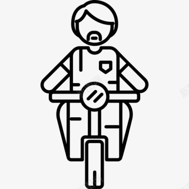 男人骑自行车男人超薄图标图标