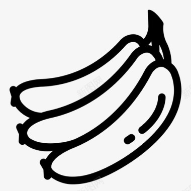 香蕉苹果樱桃图标图标