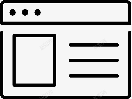 窗口应用程序框架图标svg_新图网 https://ixintu.com ui web 应用程序 框架 窗口 选项卡