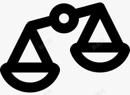 天平平衡正义图标svg_新图网 https://ixintu.com 世界各地 天平 平衡 正义 法律