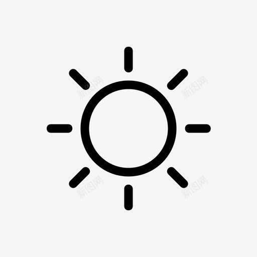 太阳中午季节图标svg_新图网 https://ixintu.com 中午 天气 天气图标 天气状况 太阳 季节