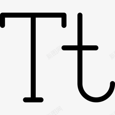 字母大小形状文本编辑器图标图标