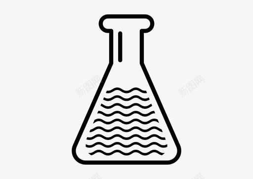 科学化学锥形烧瓶图标图标