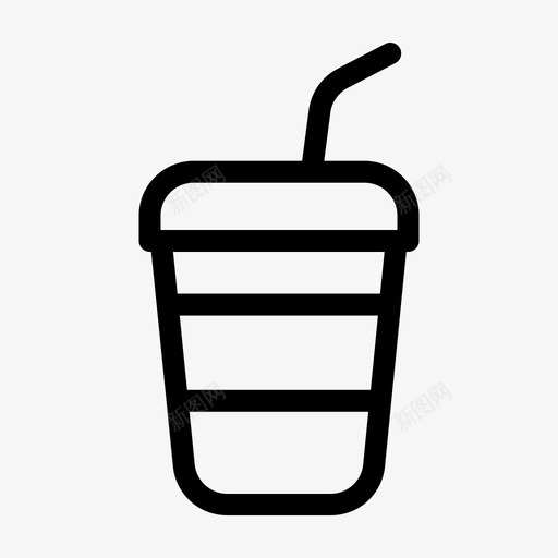 外卖咖啡杯子图标svg_新图网 https://ixintu.com 咖啡 外卖 杯子 纸杯