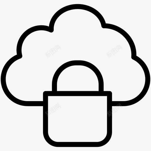 安全云数据图标svg_新图网 https://ixintu.com 云 安全 搜索引擎优化开发 数据 数据库 服务器
