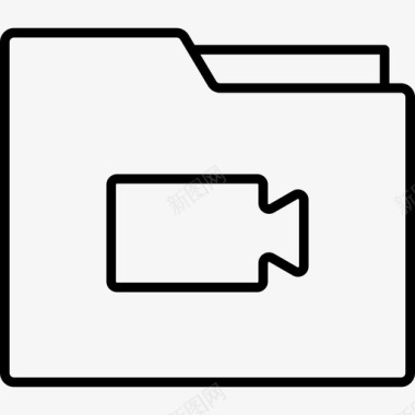 视频文件夹界面电影图标图标