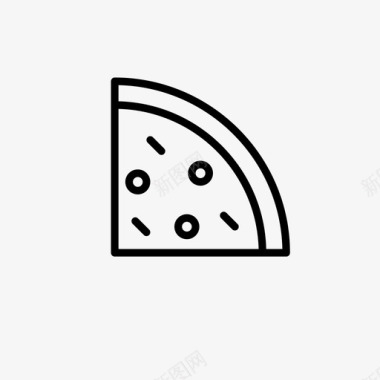 披萨片奶酪食品图标图标