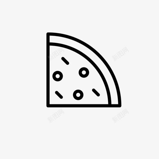 披萨片奶酪食品图标svg_新图网 https://ixintu.com 厨房食品 奶酪 意大利 披萨片 食品