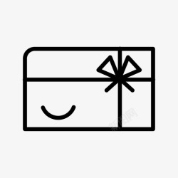 分享幸福礼品卡庆祝情感图标高清图片
