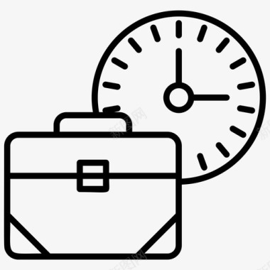 营业时间工作时间购物和商业路线图标图标