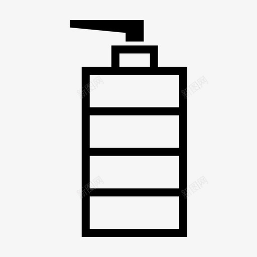 肥皂分配器健康液体图标svg_新图网 https://ixintu.com 健康 医疗 治疗 洗涤 洗涤液 液体 肥皂分配器