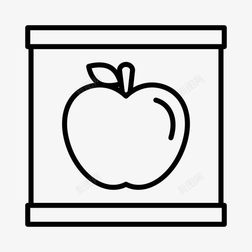 苹果农业苹果园图标svg_新图网 https://ixintu.com 乡村 农业 农场 苹果 苹果园