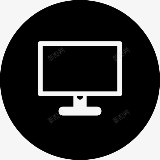 屏幕电脑电脑屏幕图标svg_新图网 https://ixintu.com 填充式网页 屏幕 平板电视 电脑 电脑屏幕