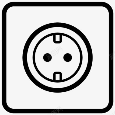 电插座电子小工具图标图标