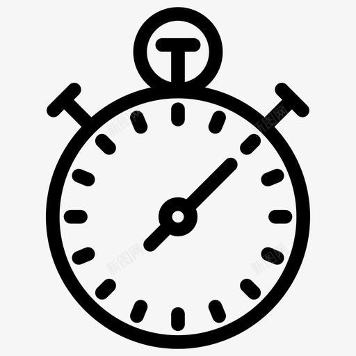 秒表计时器倒计时图标svg_新图网 https://ixintu.com 倒计时 启动和新的业务线图标 秒表 计时器