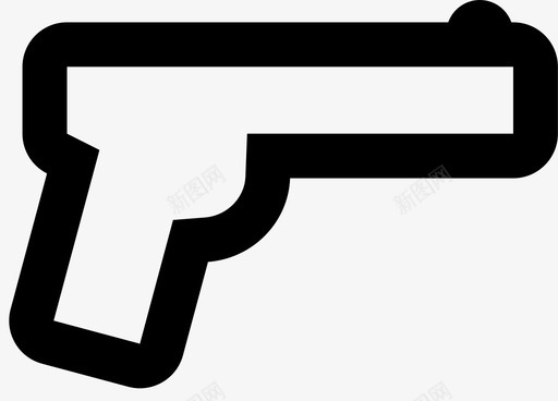 枪警察保护图标svg_新图网 https://ixintu.com 保护 安全 枪 武器 环游世界 警察