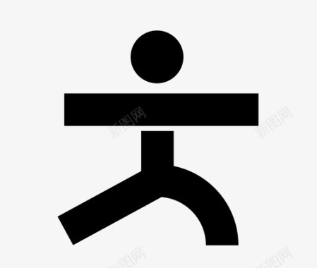 伸展运动体育锻炼图标图标