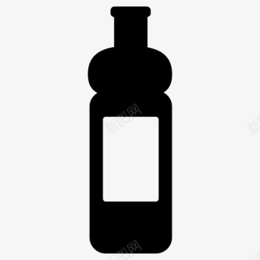瓶子清洁液体计数器图标图标