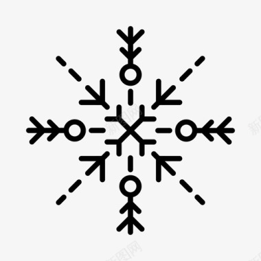 雪花高山圣诞节图标图标
