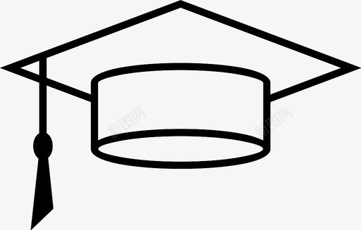 毕业帽帽子教育图标svg_新图网 https://ixintu.com 学校 帽子 教育 毕业帽