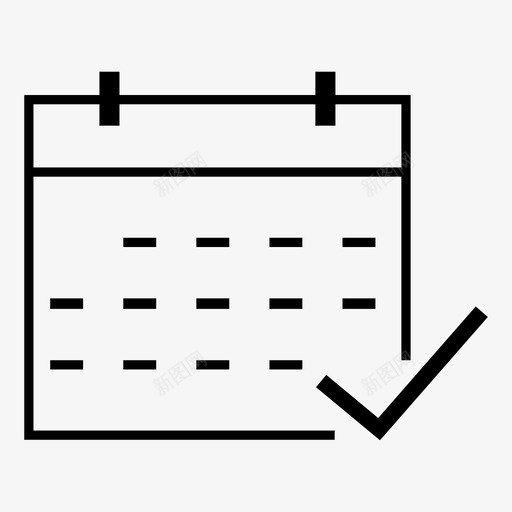 日程表日程仪式图标svg_新图网 https://ixintu.com 仪式 日程 日程表 程序