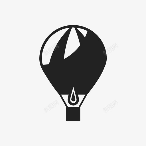热气球飞行天空图标svg_新图网 https://ixintu.com 天空 热气球 运输 飞行