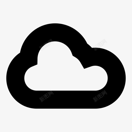 云数据自然图标svg_新图网 https://ixintu.com 云 天气 存储 数据 自然