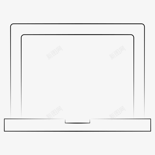 笔记本电脑mac电脑手绘设备图标svg_新图网 https://ixintu.com mac电脑 手绘设备 笔记本电脑
