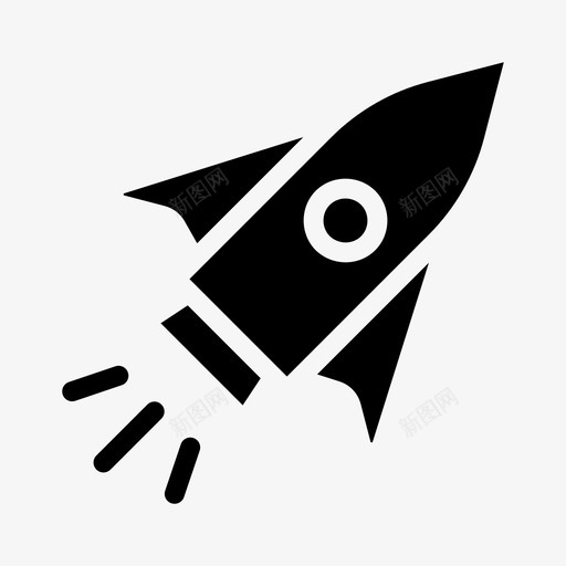 火箭发射运输图标svg_新图网 https://ixintu.com 火箭发射 运输