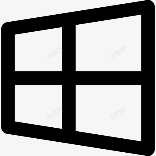 Windos8徽标社交网站线性图标svg_新图网 https://ixintu.com Windos8徽标 社交网站 线性
