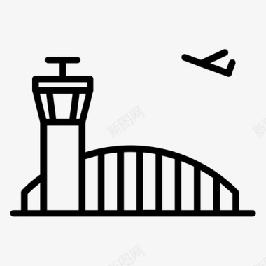 机场空管塔台图标图标