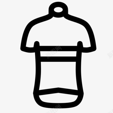 运动衫自行车套装图标图标