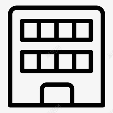建筑城市房地产图标图标