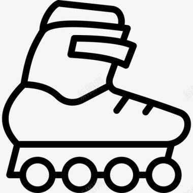 溜冰鞋直列溜冰鞋滚刀图标图标