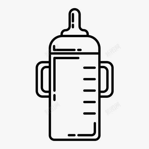 奶瓶奶嘴婴儿工具概述图标svg_新图网 https://ixintu.com 奶嘴 奶瓶 婴儿工具概述