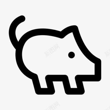 猪动物农场图标图标