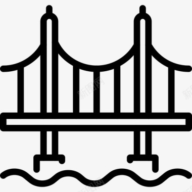 金桥纪念碑旧金山图标图标