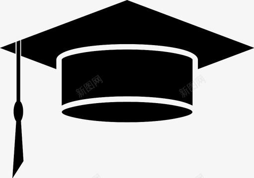 毕业帽帽子教育图标图标