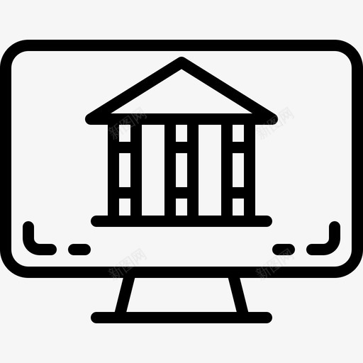 网上银行网上支付付款方式图标svg_新图网 https://ixintu.com 付款方式 网上支付 网上银行