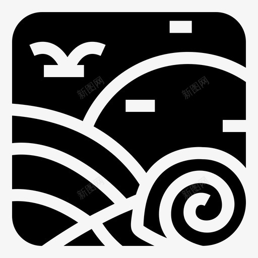 蜗牛壳海滩海图标svg_新图网 https://ixintu.com 夏天 海 海滩 蜗牛 蜗牛壳 贝壳
