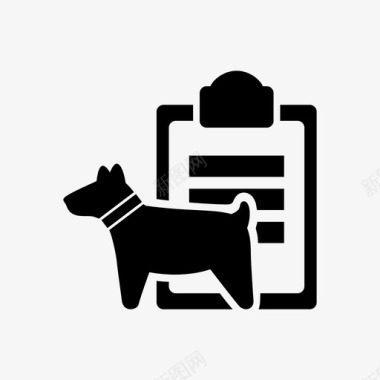 宠物保险单狗宠物图标图标