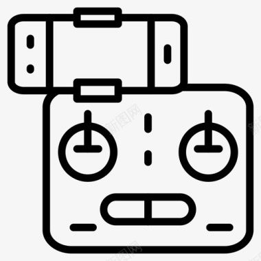 控制直升机无人机图标图标