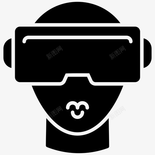 vr耳机头戴式显示器头戴式设备图标svg_新图网 https://ixintu.com vr耳机 头戴式显示器 头戴式设备 虚拟现实 虚拟现实字形图标 虚拟现实护目镜