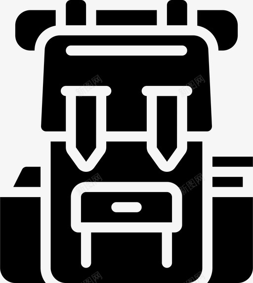 背包旅行旅游图标svg_新图网 https://ixintu.com 旅游 旅行 旅行2固体 背包