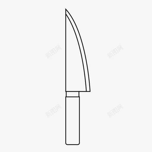 菜刀烹饪厨房用具图标svg_新图网 https://ixintu.com 厨房用具 烹饪 菜刀