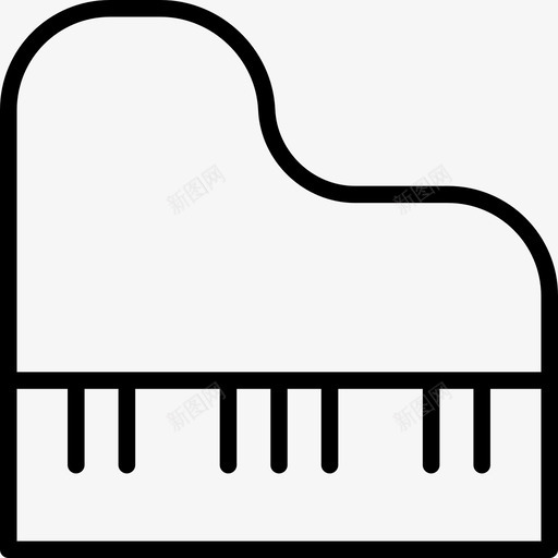 钢琴古典音乐会图标svg_新图网 https://ixintu.com 乐器薄 古典 大型 管弦乐队 钢琴 键盘 音乐会