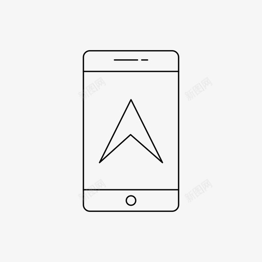 gps手机屏幕图标svg_新图网 https://ixintu.com 10个地图位置 gps 屏幕 手机 智能手机