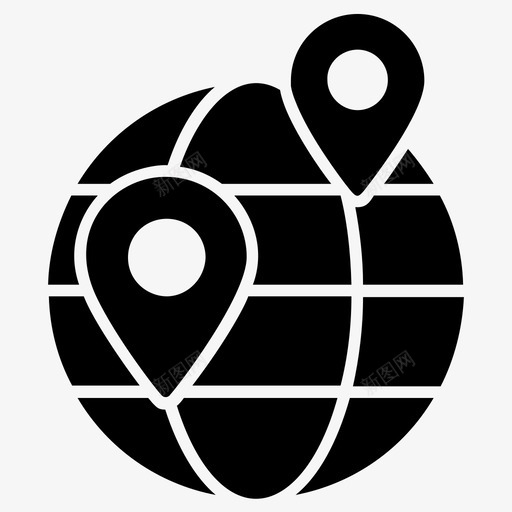 交货地点gps地图和目的地图标svg_新图网 https://ixintu.com gps 交货地点 占位符 地图和目的地 物流配送图示符图标