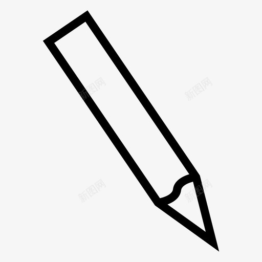 写画铅笔图标svg_新图网 https://ixintu.com 书写 写 画 素描 网络应用和用户界面 铅笔
